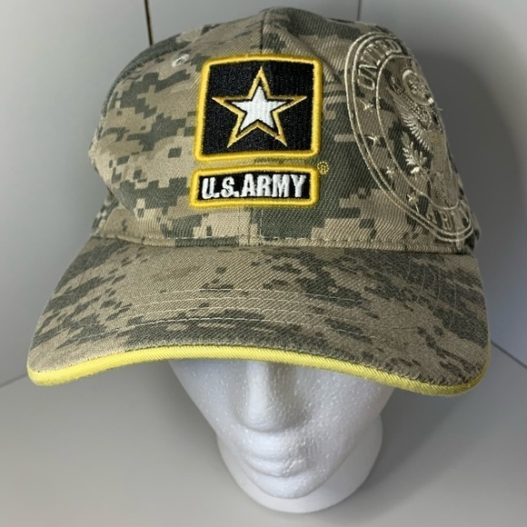 US Army Star Logo Camp Baseball Cap- Hat United States Army - Embroidered - Picture 1 of 7